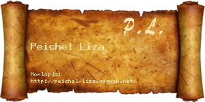 Peichel Liza névjegykártya